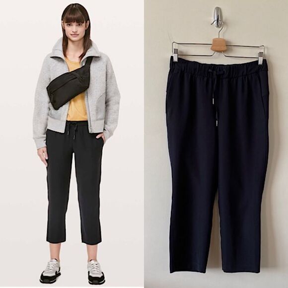 Lululemon on the Fly Crop *Woven 23"- Black (Size:6) - Picture 1 of 8
